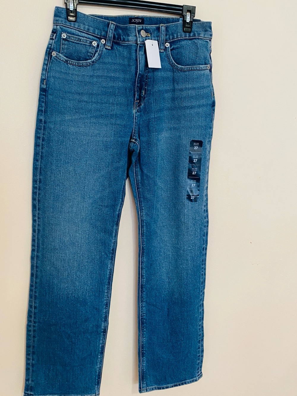 J crew mid rise straight size 27